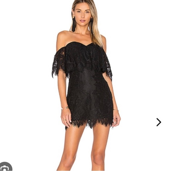 Lovers and friends black lace dress - Picture 1 of 4